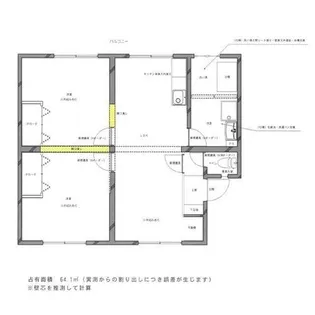 リルームス豊前Ⅰ【1302号室】の間取り