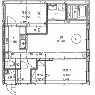 アッサンブラージュC.T.Y【401号室】の間取り
