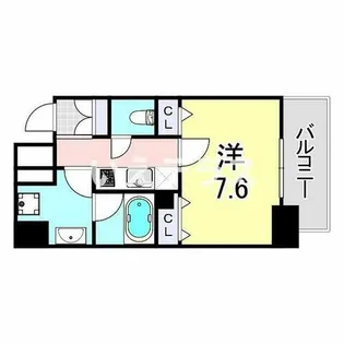 レジディア神戸元町【6階】の間取り