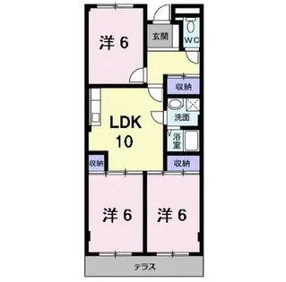 グリーンハイツ芝Ⅱ【2階】の間取り
