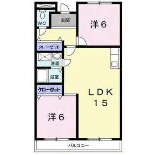 グリーンハイツ芝I【2階】の間取り