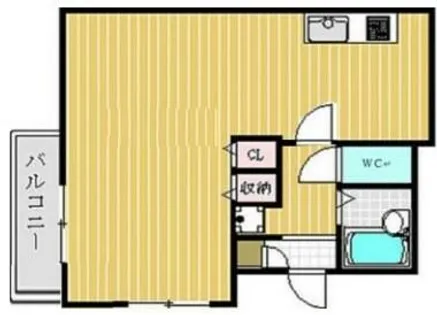 ジュネス野里【1階】の間取り
