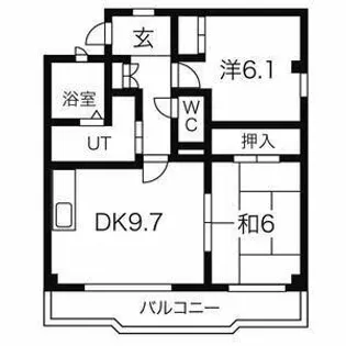 ル・ミエール上の山【1階】の間取り