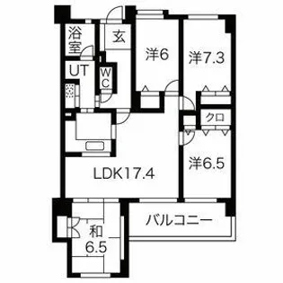 クリスタージュ弐番館【315号室】の間取り