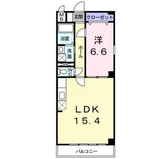 ヴィオラ・三条小川【2階】の間取り