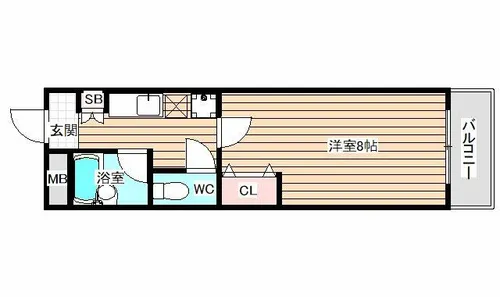プリンスヴィル【4階】の間取り