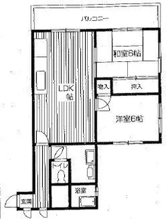 クレール星田【301号室】の間取り