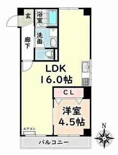 愛知県名古屋市瑞穂区佃町1丁目【マンション】の間取り