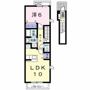 アムール【2階】の間取り