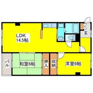 ハイツユートピア【101号室】の間取り