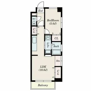 エルザセンティア筒井【305号室】の間取り