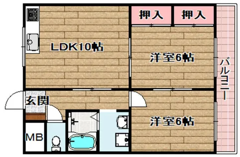 カサルナール【207号室】の間取り