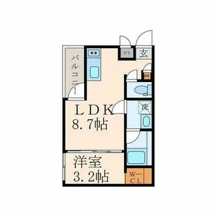 MOVE吹田SOUTH【1階】の間取り