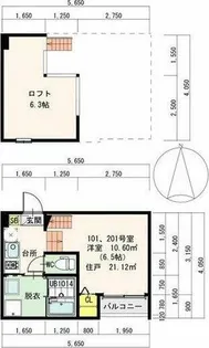 The Greyhouse【2階】の間取り