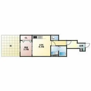 M&H ALEGRIA豊中曽根【1階】の間取り