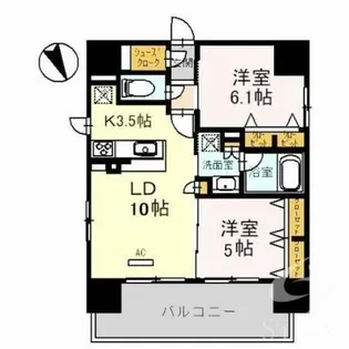 プレサンス四天王寺【12階】の間取り