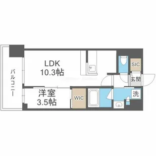 コンフォリア新大阪宮原Q【5階】の間取り
