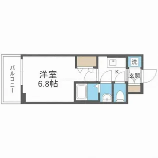 Dimus新大阪【2階】の間取り