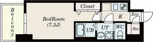 S-RESIDENCE名駅南【4階】の間取り