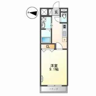 Crecia M【2階】の間取り