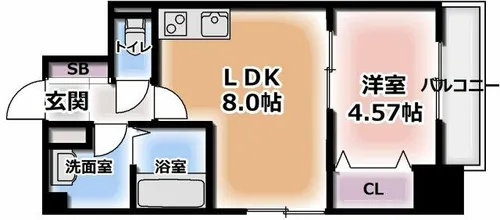 アーリーズ守口【5階】の間取り
