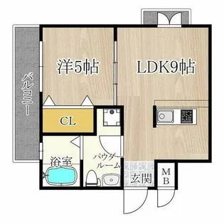 メゾンパティオⅡ【2階】の間取り