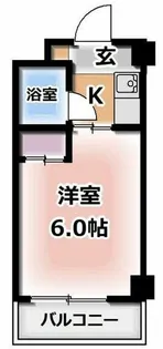 エクセレント忍ヶ丘【6階】の間取り