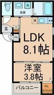 グランコリーヌ【2階】の間取り