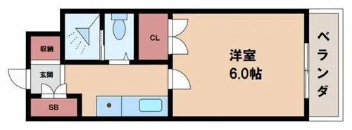 フォルム東住吉【4階】の間取り