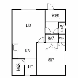 マルコウハイツ【1F号室】の間取り