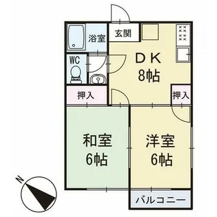 メゾン今【101号室】の間取り