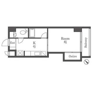 プリムローズ大橋【2階】の間取り