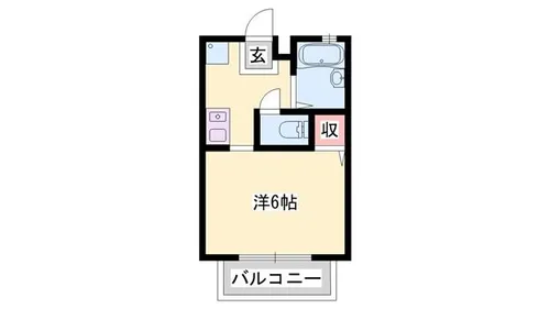 ベルエポック北龍野【1階】の間取り