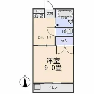 ハイツメモリー【102号室】の間取り