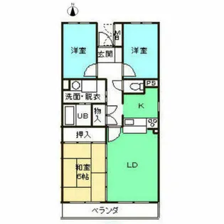 コフレヴェール【304号室】の間取り