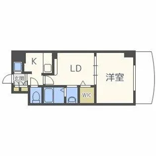 ノルデンタワー天神橋アネックス【4階】の間取り