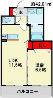 サンシャイン十番館.曽根【803号室】の間取り
