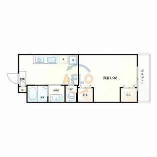 泰弘壱番館【5階】の間取り