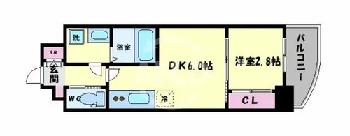 ファーストフィオーレ天王寺【9階】の間取り