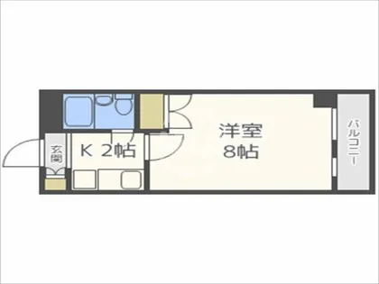 シャンクレール大国【6階】の間取り