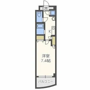 MARION KITAHORIE ANNEX【7階】の間取り