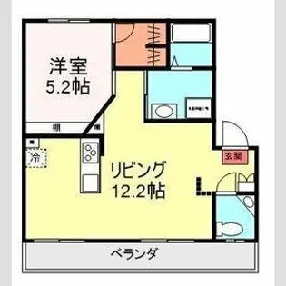 鈴木ハイツ【2階】の間取り