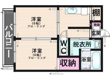 メゾンラクロセット B棟【103号室】の間取り