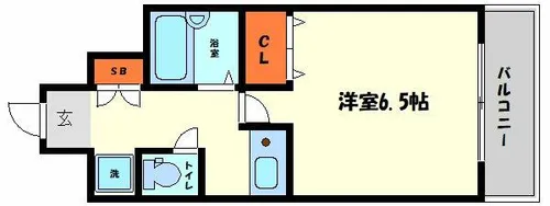 ピュアサクラ松屋町【10階】の間取り