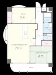 グランドゥールオニクラ【401号室】の間取り