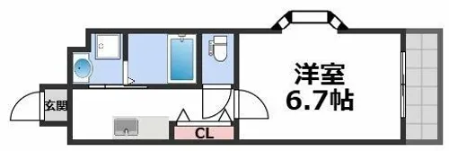 メルヴェーユ【5階】の間取り