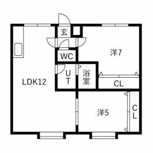 ノーザンエポックB【101号室】の間取り