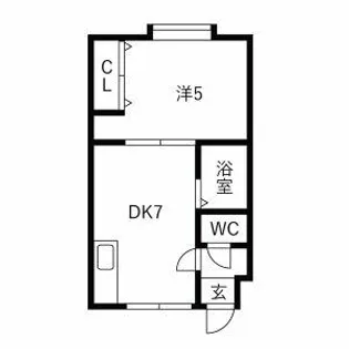 ノーザンエポックA【203号室】の間取り