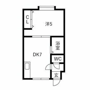ノーザンエポックA【303号室】の間取り