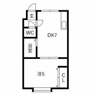 ノーザンエポックB【202号室】の間取り